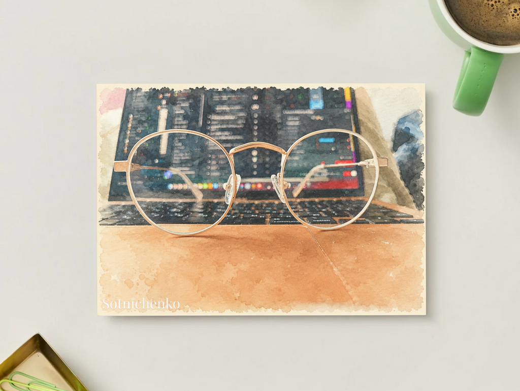 Late Debugging — Vintage Printable Postcard