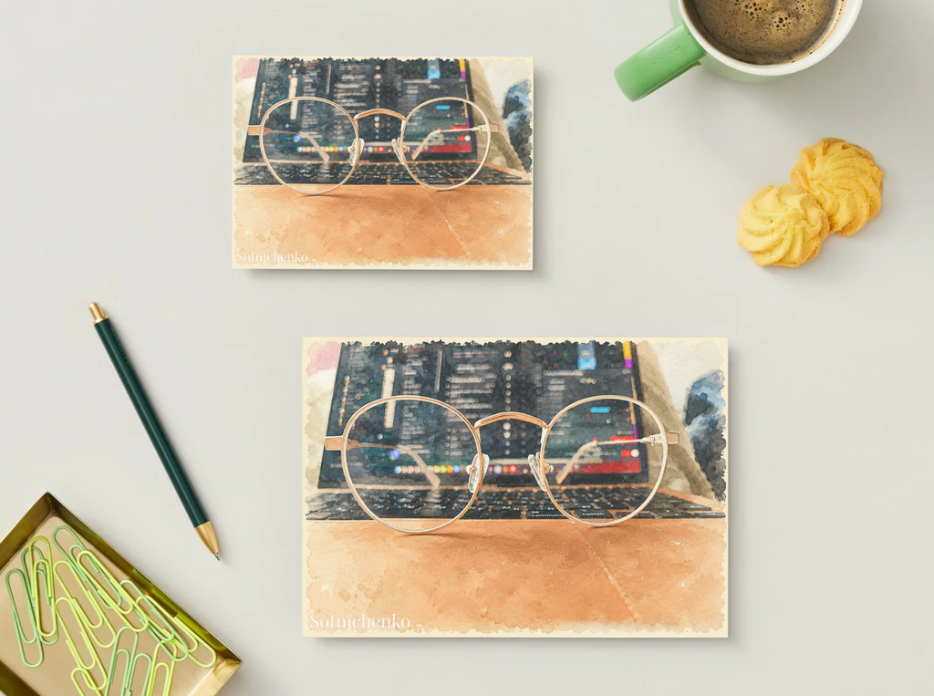 Late Debugging — Vintage Printable Postcard