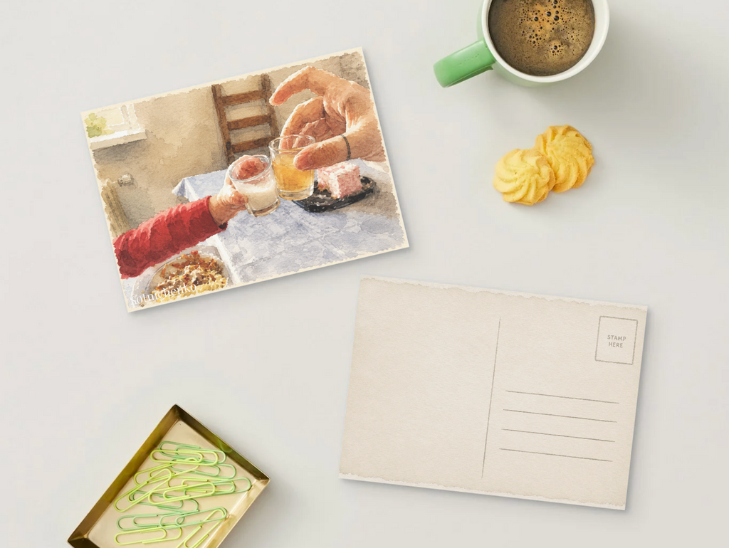 Little Cheers — Vintage Printable Postcard