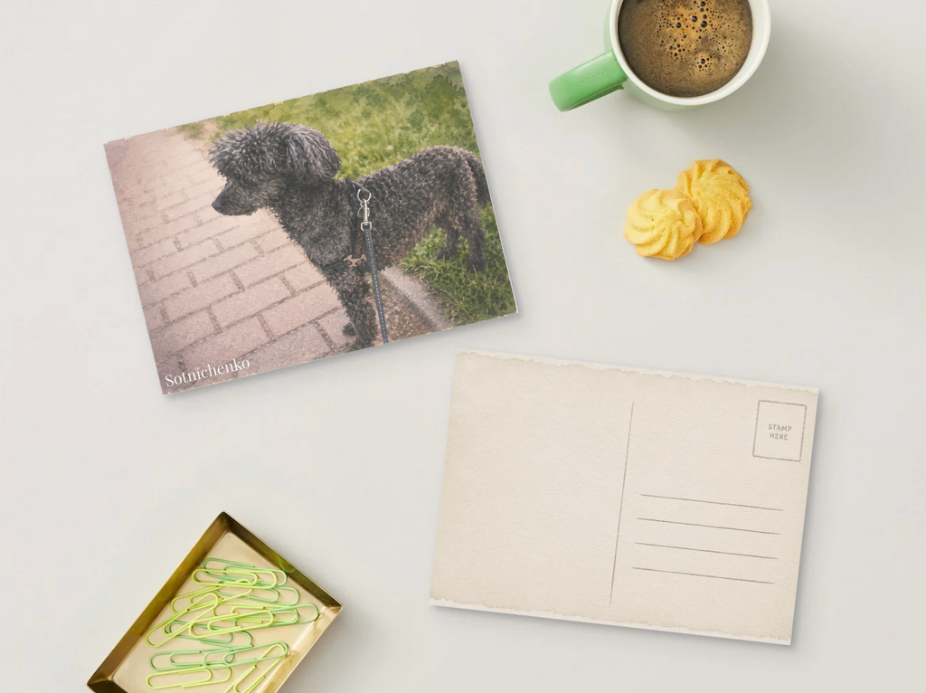 Little Shadow — Cozy Printable Postcard