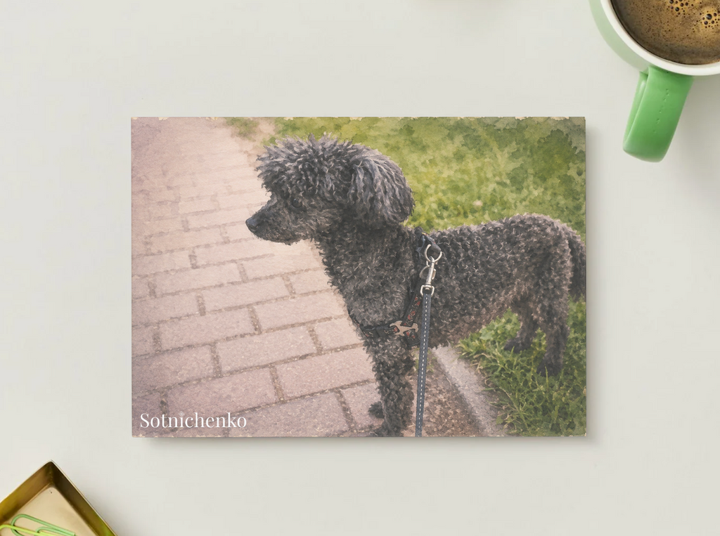 Little Shadow — Cozy Printable Postcard