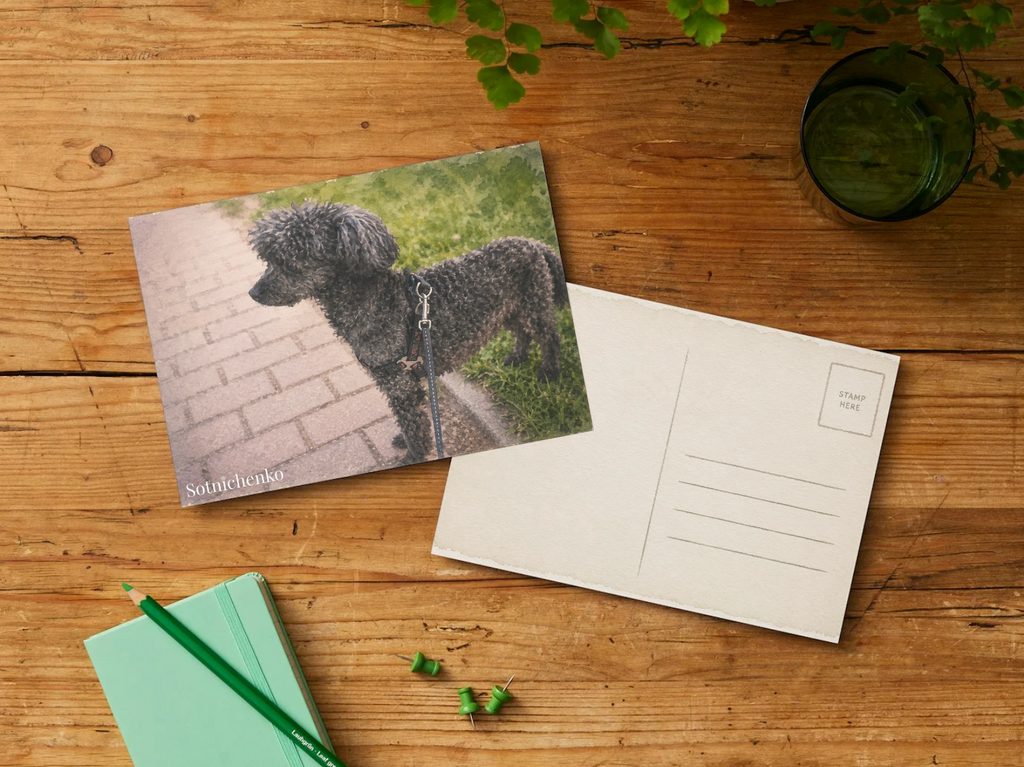 Little Shadow — Cozy Printable Postcard