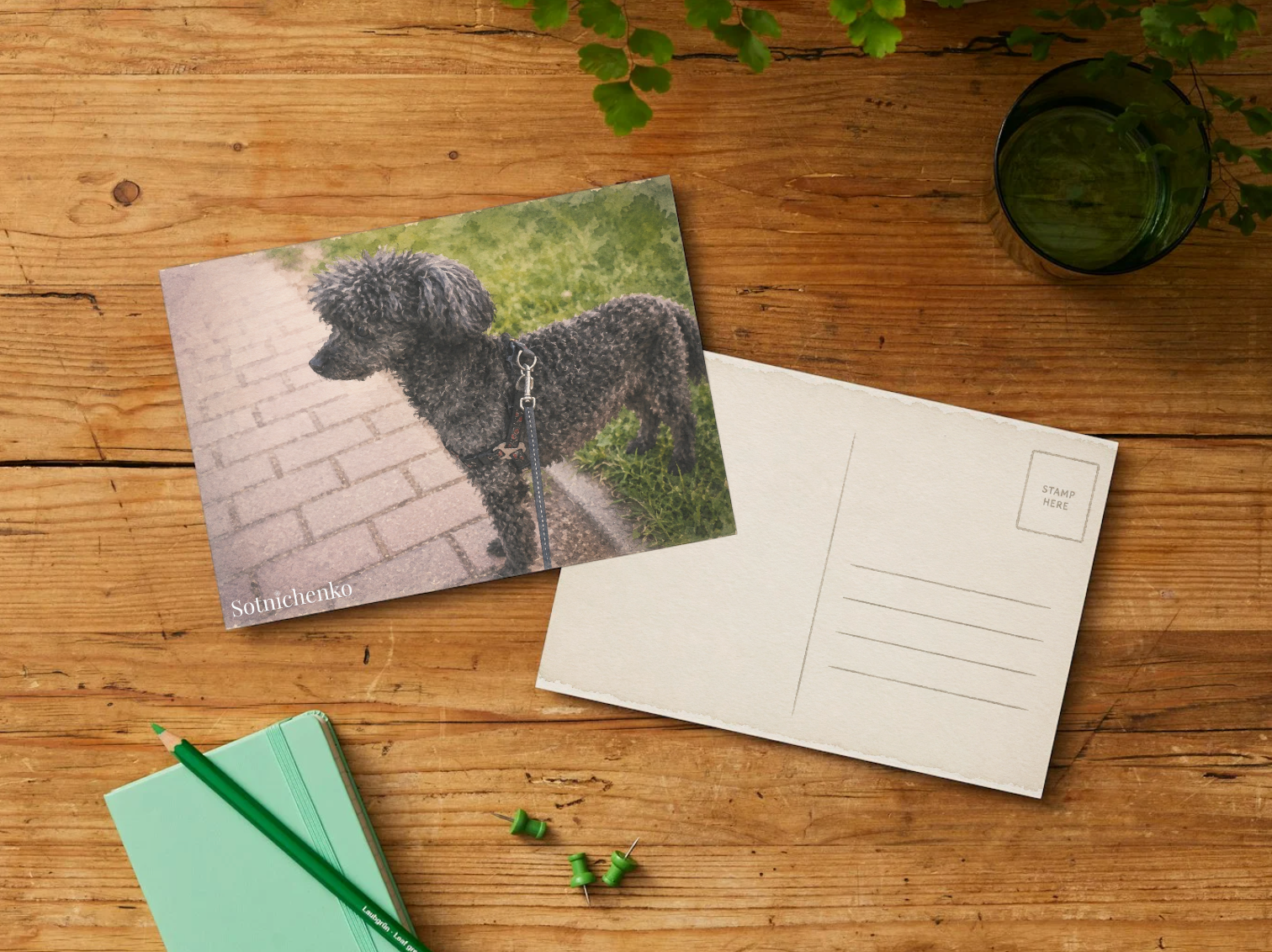 Little Shadow — Cozy Printable Postcard