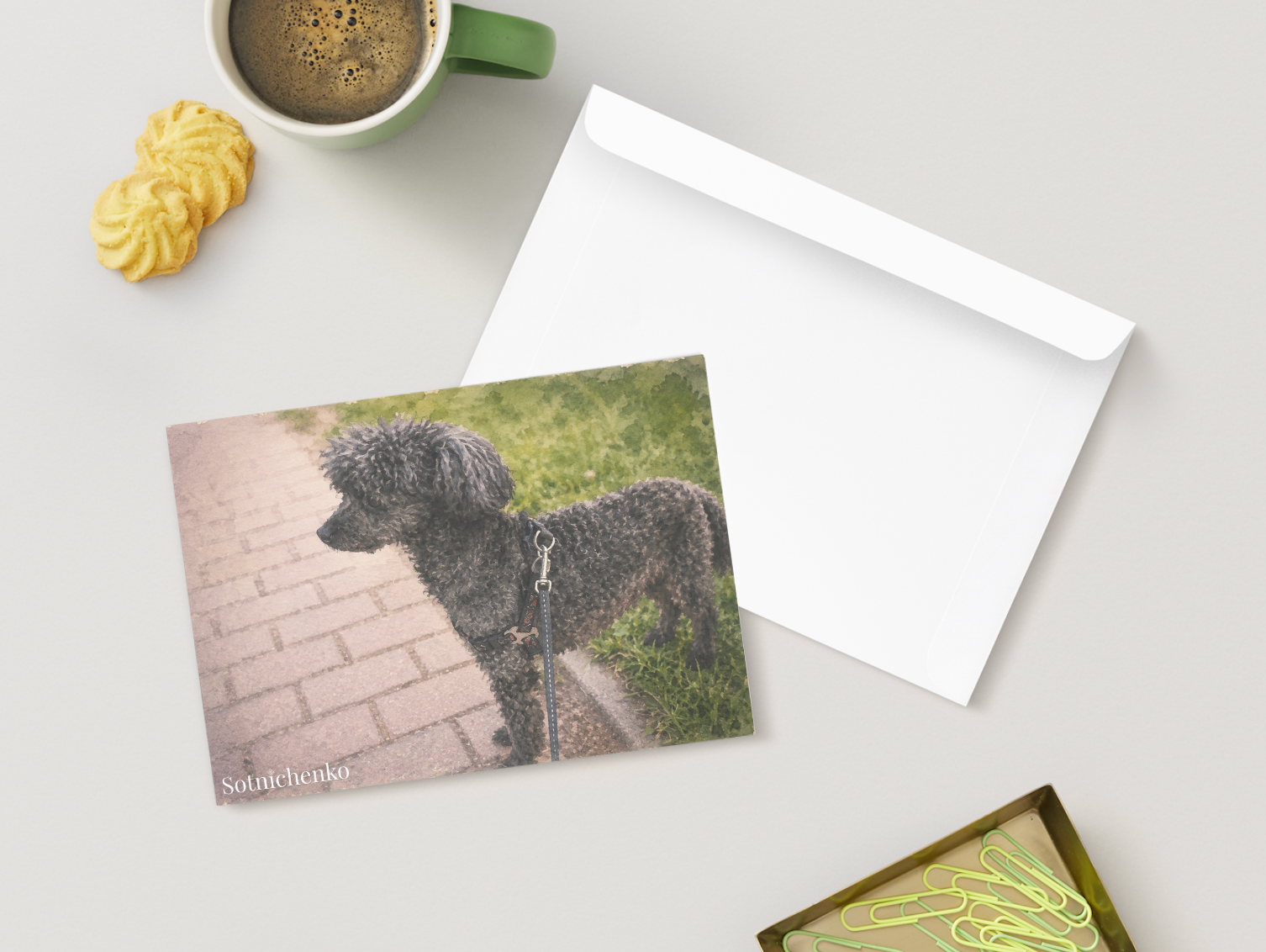 Little Shadow — Cozy Printable Postcard