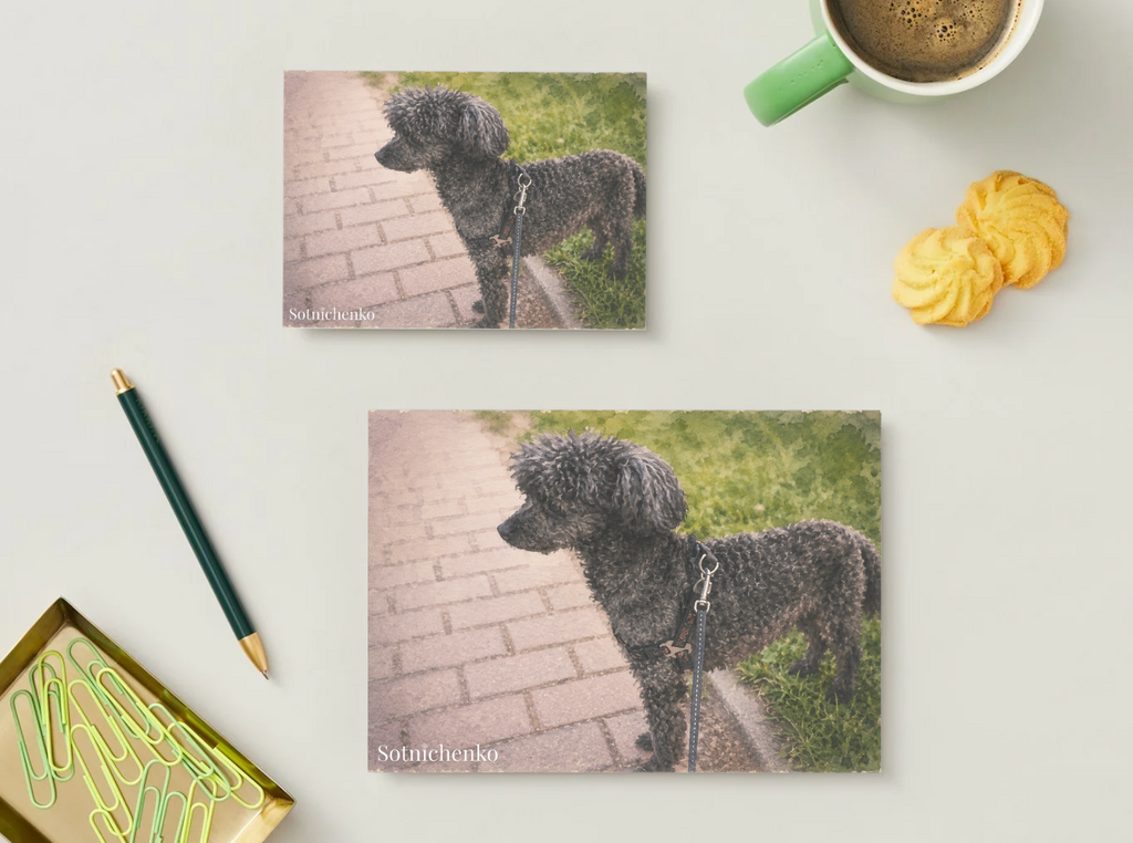 Little Shadow — Cozy Printable Postcard