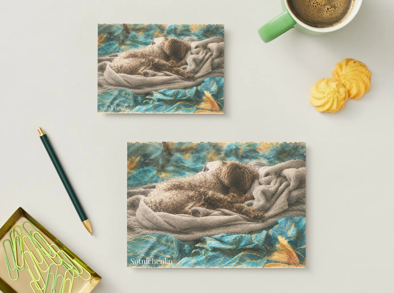 Blanket Nest — Cozy Printable Postcard