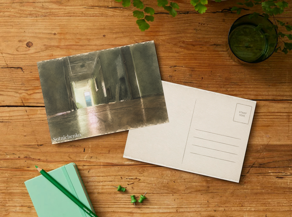 Light at the End — Vintage Printable Postcard