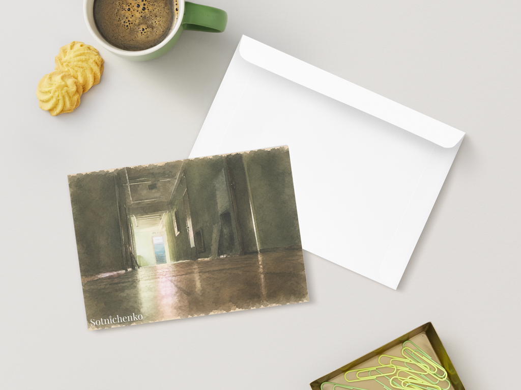 Light at the End — Vintage Printable Postcard