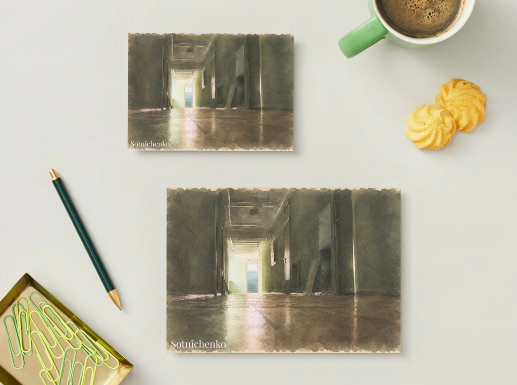 Light at the End — Vintage Printable Postcard