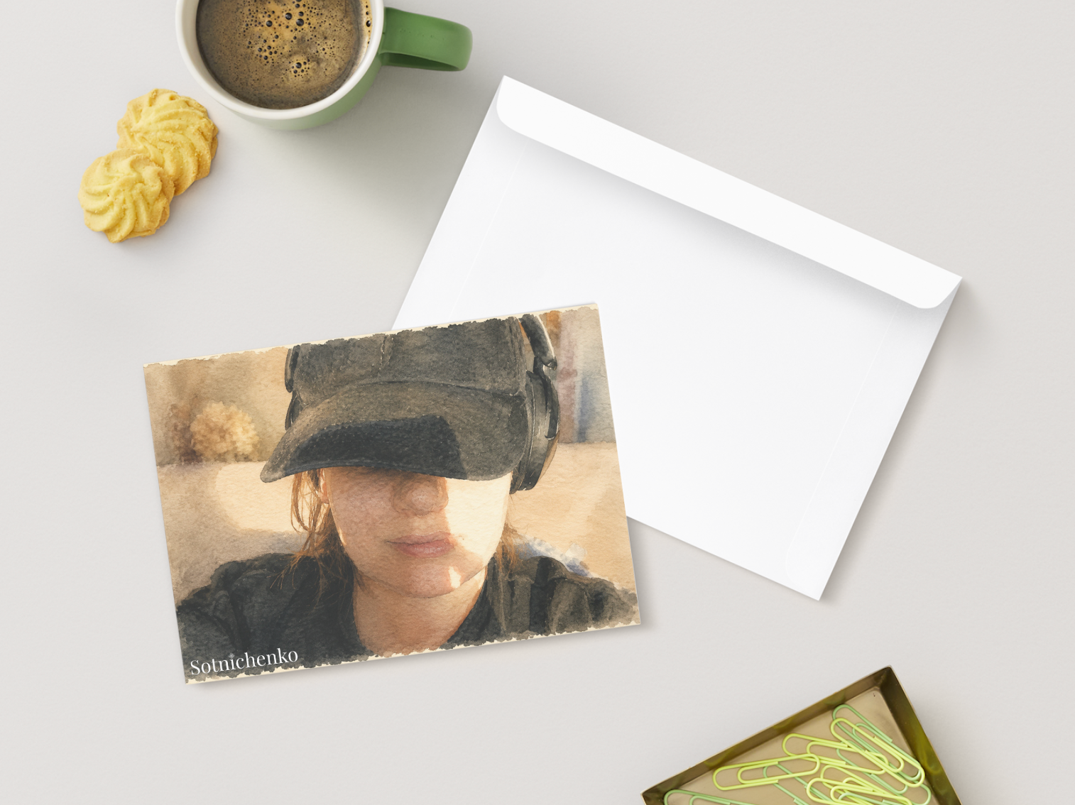 Under the Cap — Vintage Printable Postcard