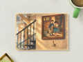 Framed Childhood — Nostalgic Printable Postcard