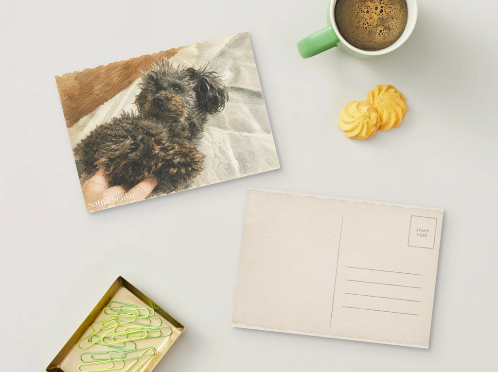 Tucked In — Cozy Printable Postcard