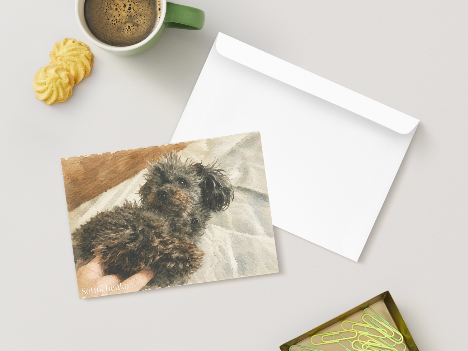 Tucked In — Cozy Printable Postcard
