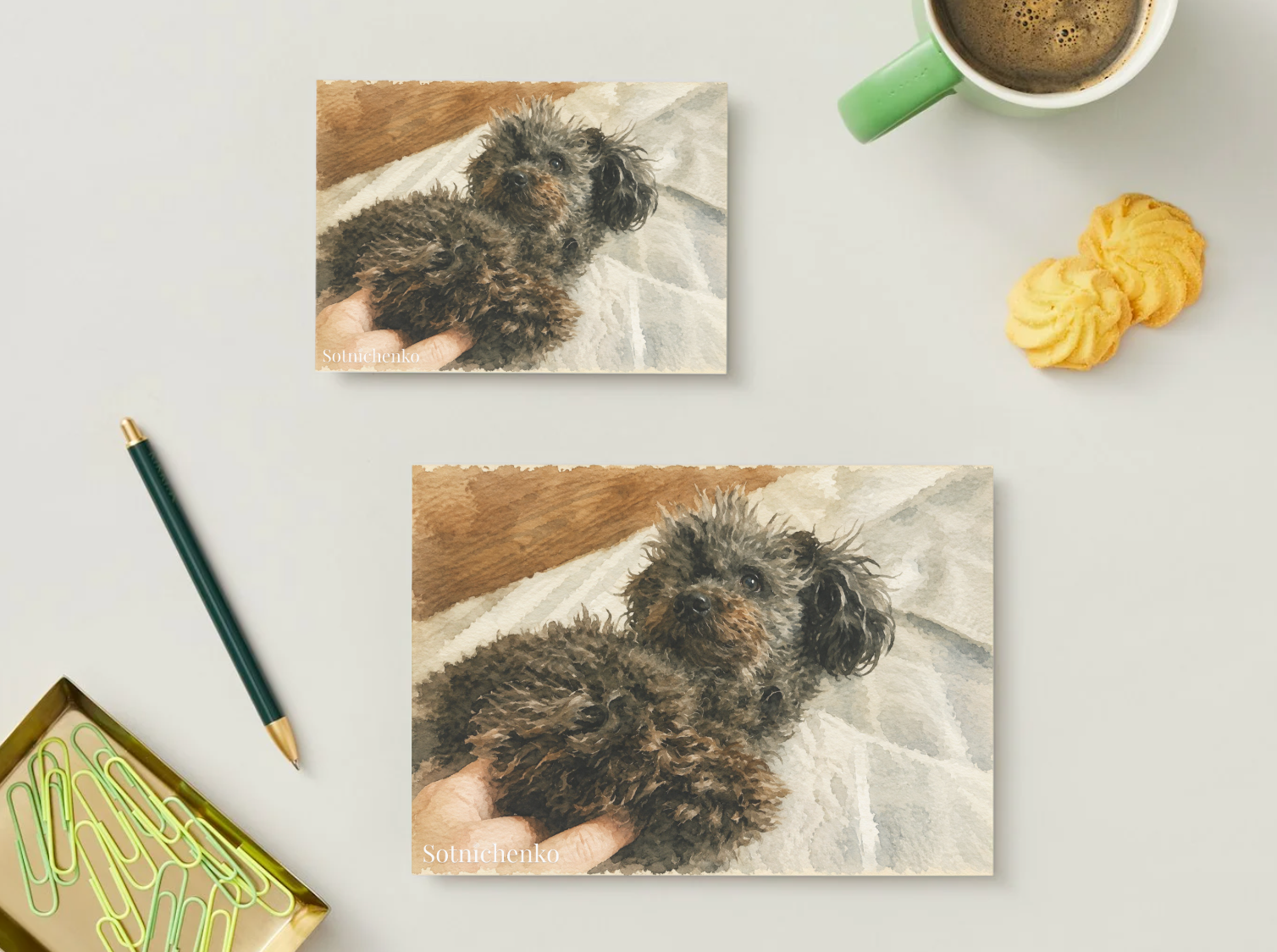 Tucked In — Cozy Printable Postcard