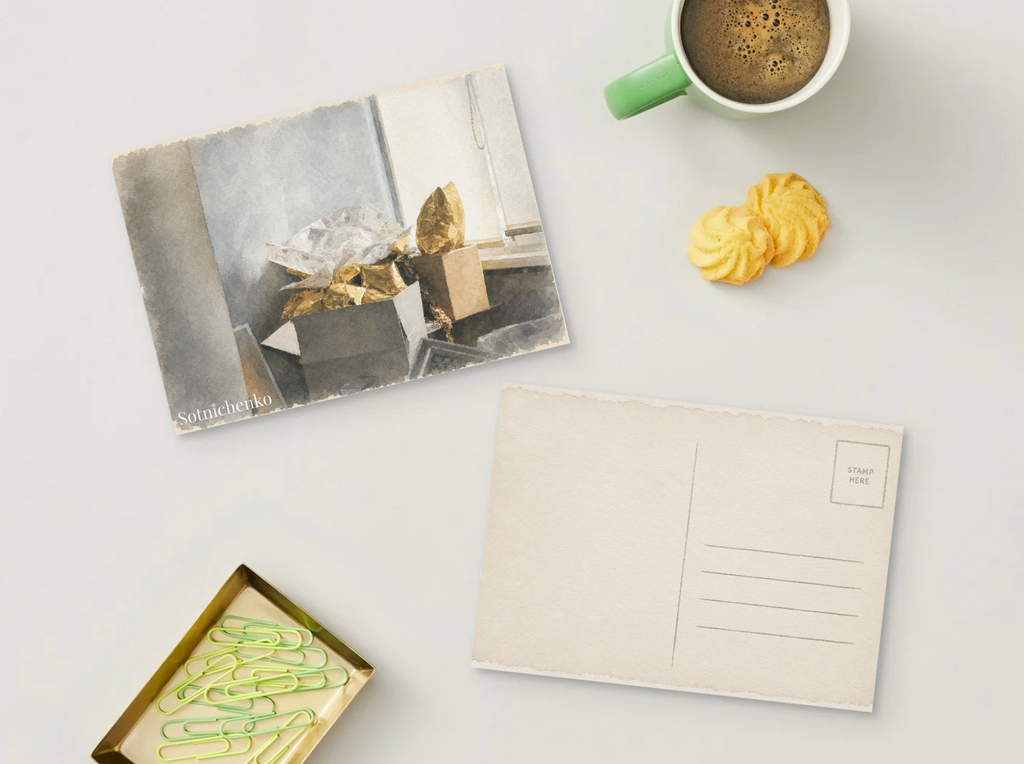After the Gift — Vintage Printable Postcard