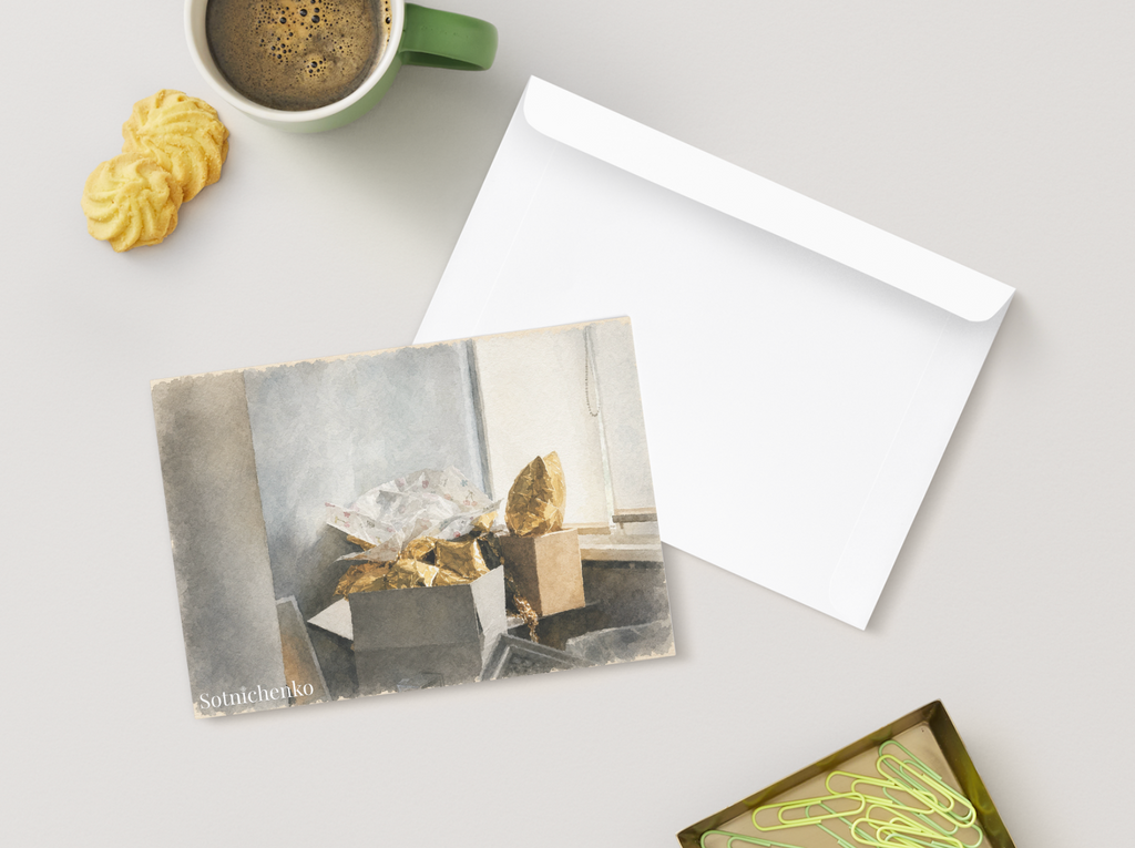 After the Gift — Vintage Printable Postcard