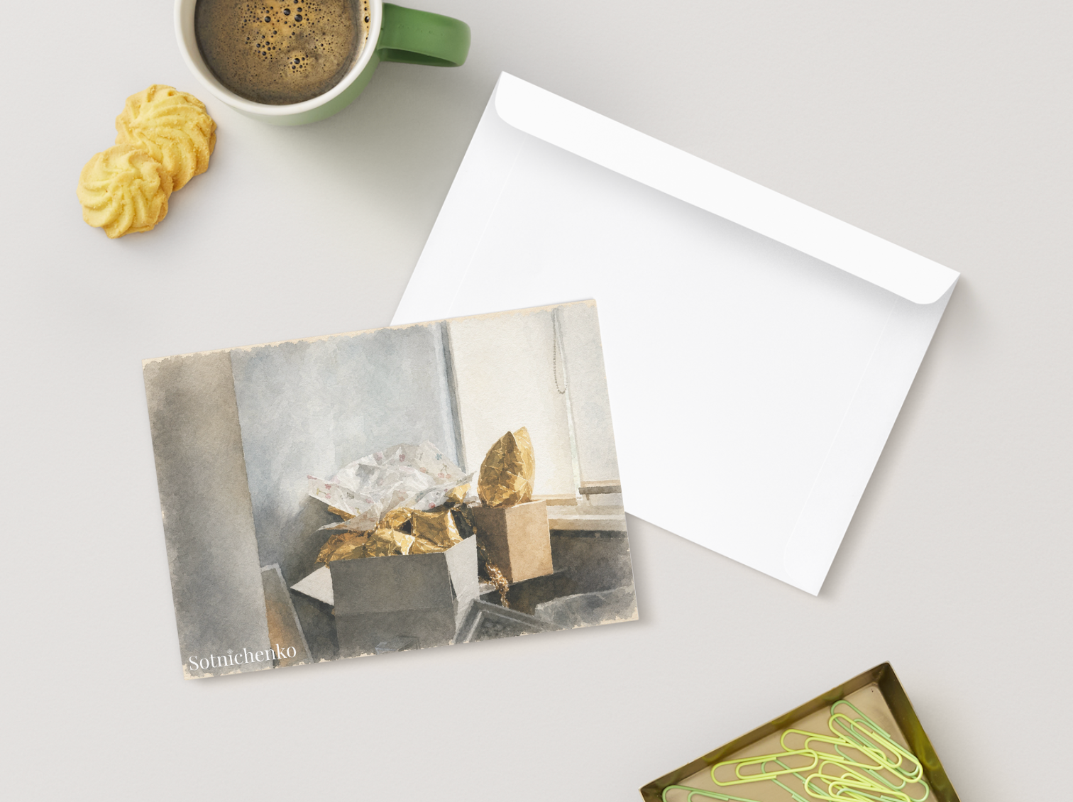 After the Gift — Vintage Printable Postcard
