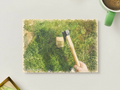 Backyard Work — Vintage Printable Postcard