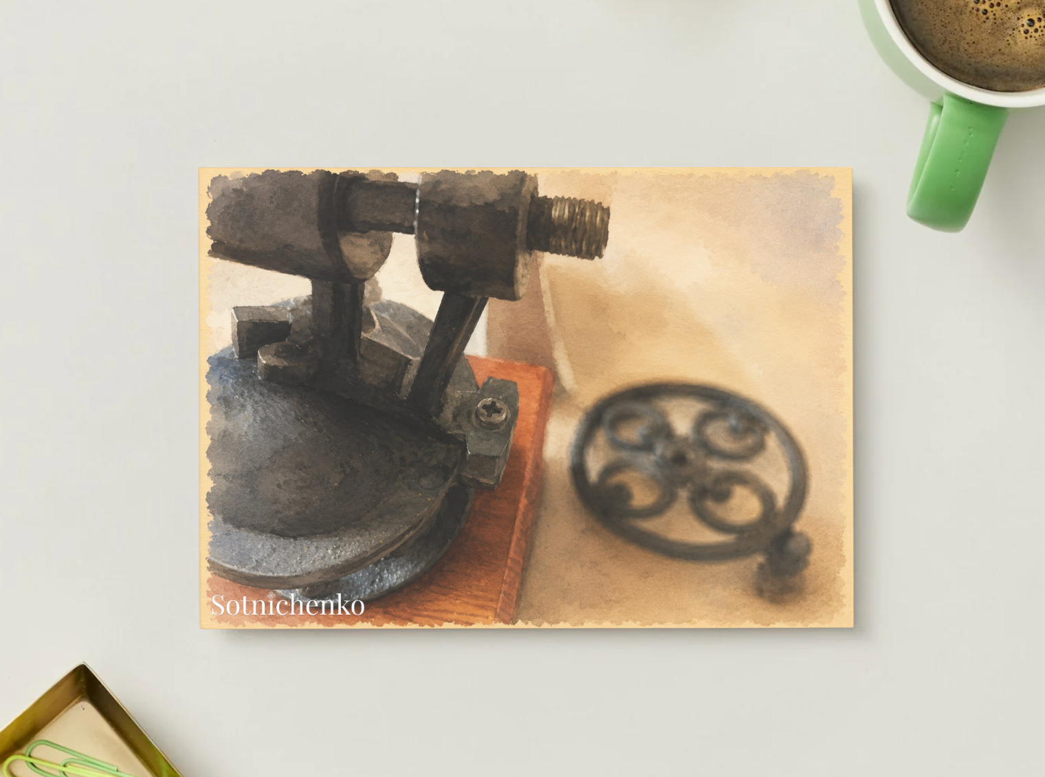Pressed Memories - Vintage Printable Postcard