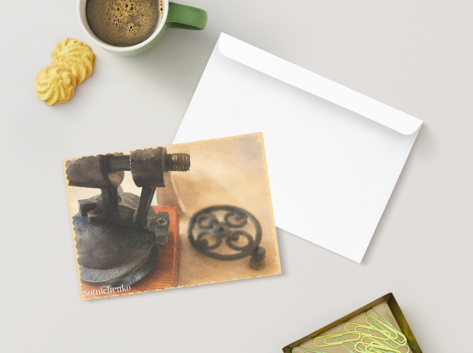 Pressed Memories - Vintage Printable Postcard