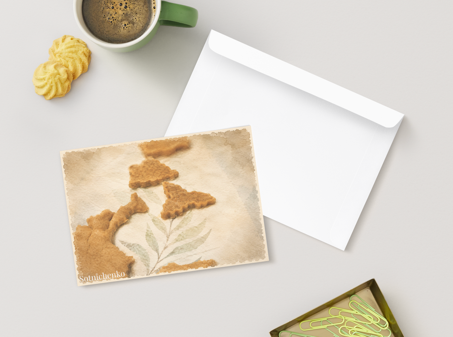 Sweet Little Wings — Vintage Printable Postcard