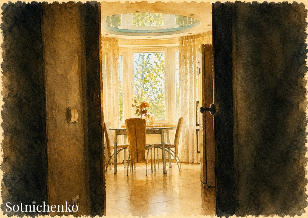 Open Door Morning — Cozy Printable Postcard