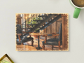 Under the Staircase — Vintage Printable Postcard