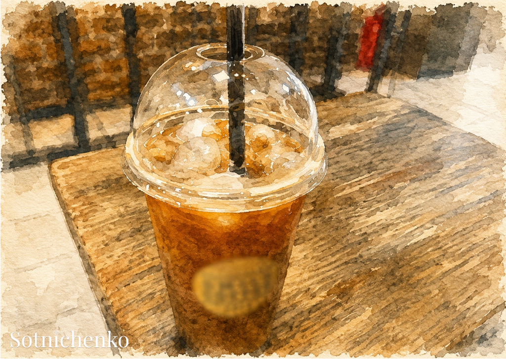 Iced Coffee Break — Cozy Printable Postcard