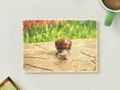 Slow Little Traveler — Vintage Printable Postcard