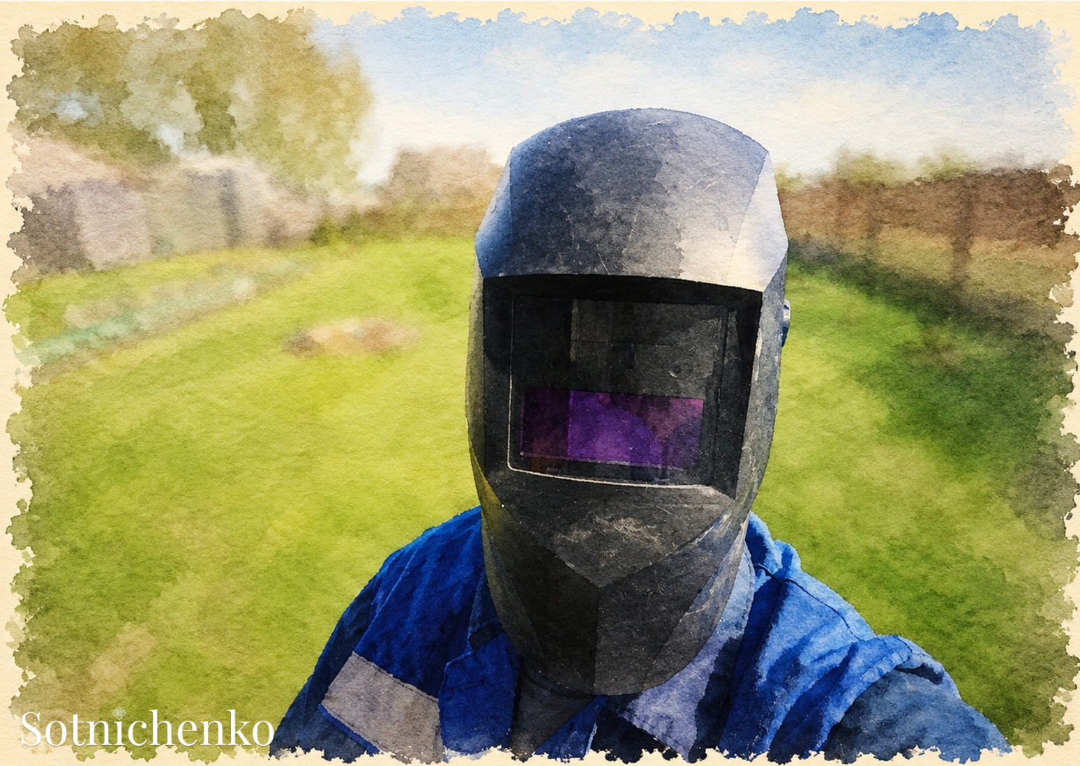 Behind the Mask — Vintage Printable Postcard