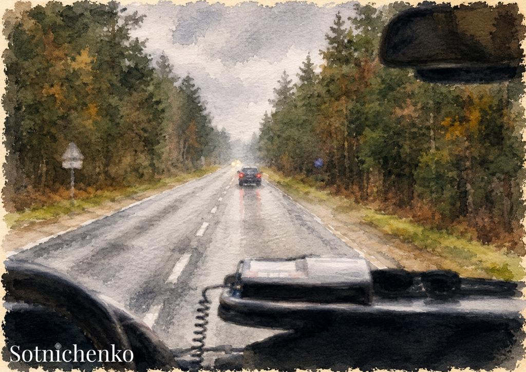 Long Road Home — Vintage Printable Postcard