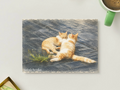 Sunlit Cats — Pet Printable Postcard