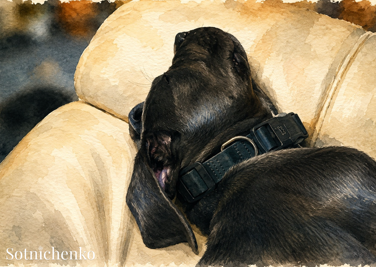 Gentle Giant — Dog Printable Postcard