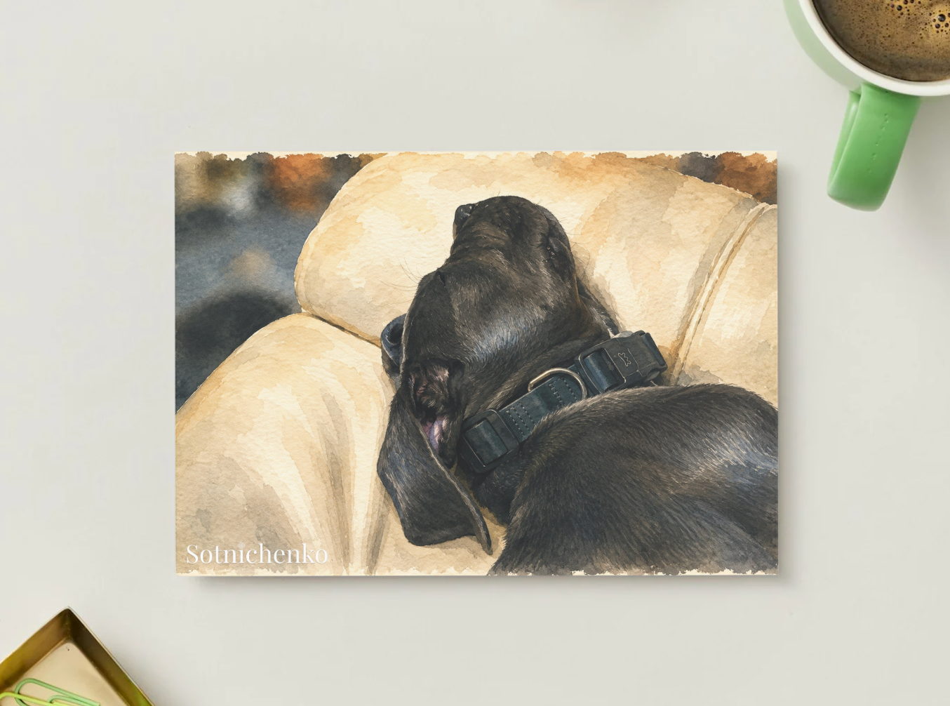 Gentle Giant — Dog Printable Postcard