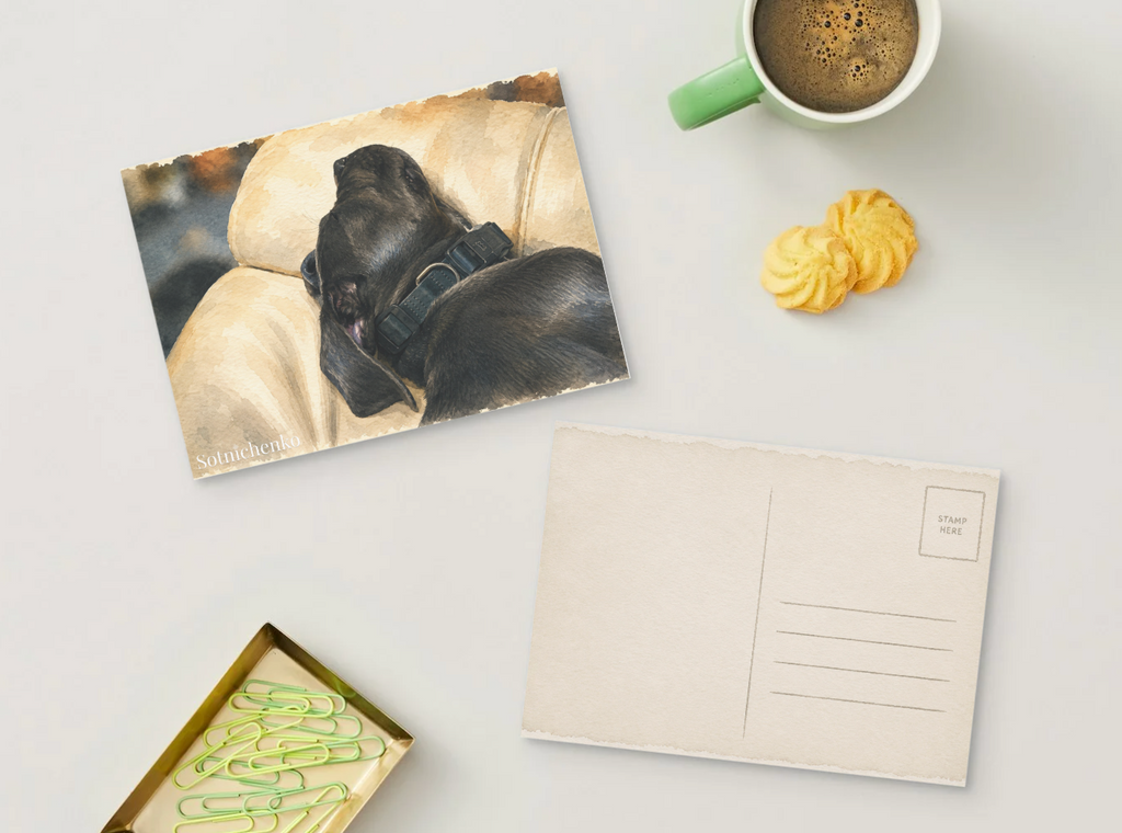 Gentle Giant — Dog Printable Postcard
