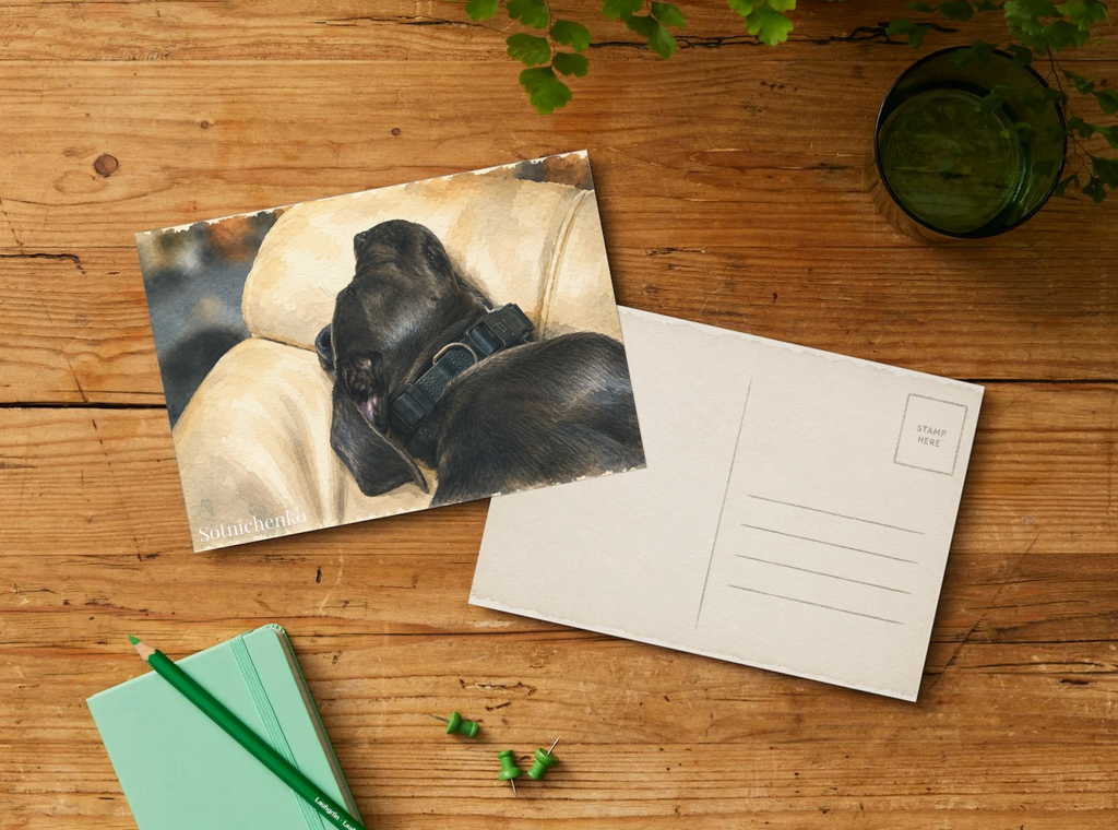 Gentle Giant — Dog Printable Postcard