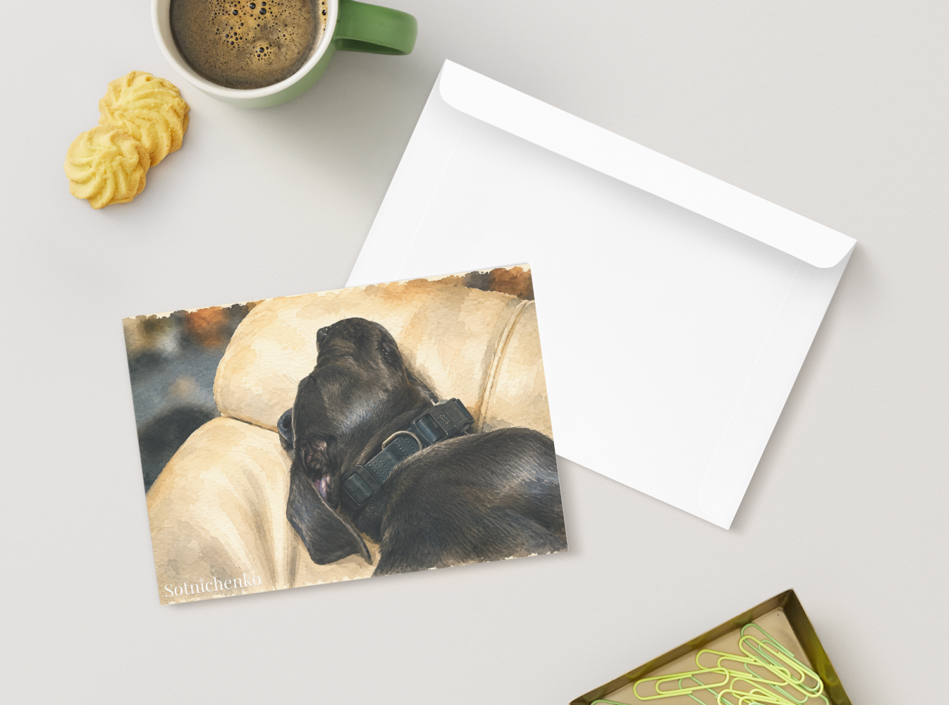 Gentle Giant — Dog Printable Postcard
