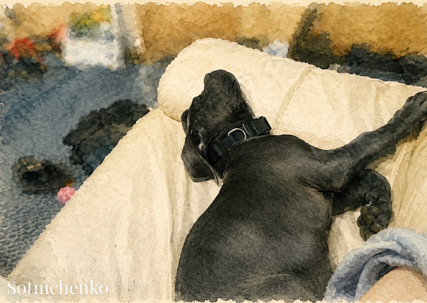 Pillow Kingdom — Cane Corso Printable Postcard