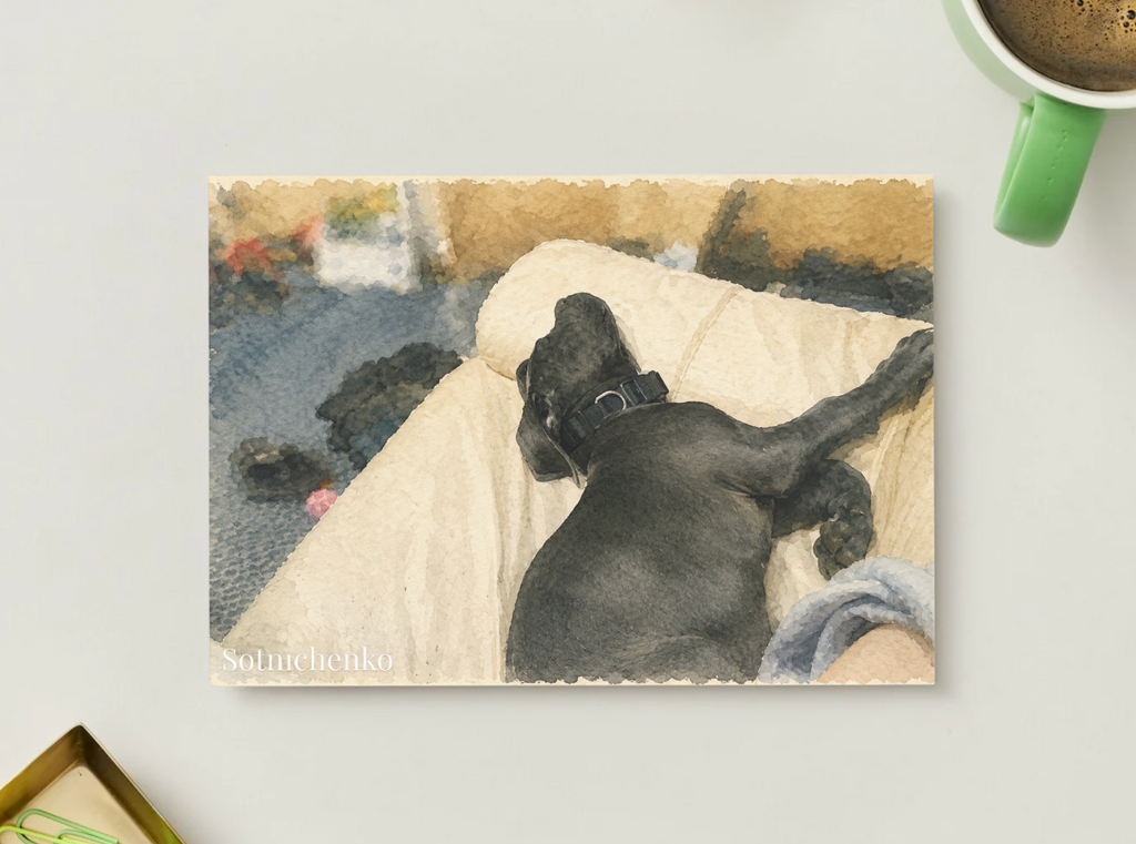 Pillow Kingdom — Cane Corso Printable Postcard