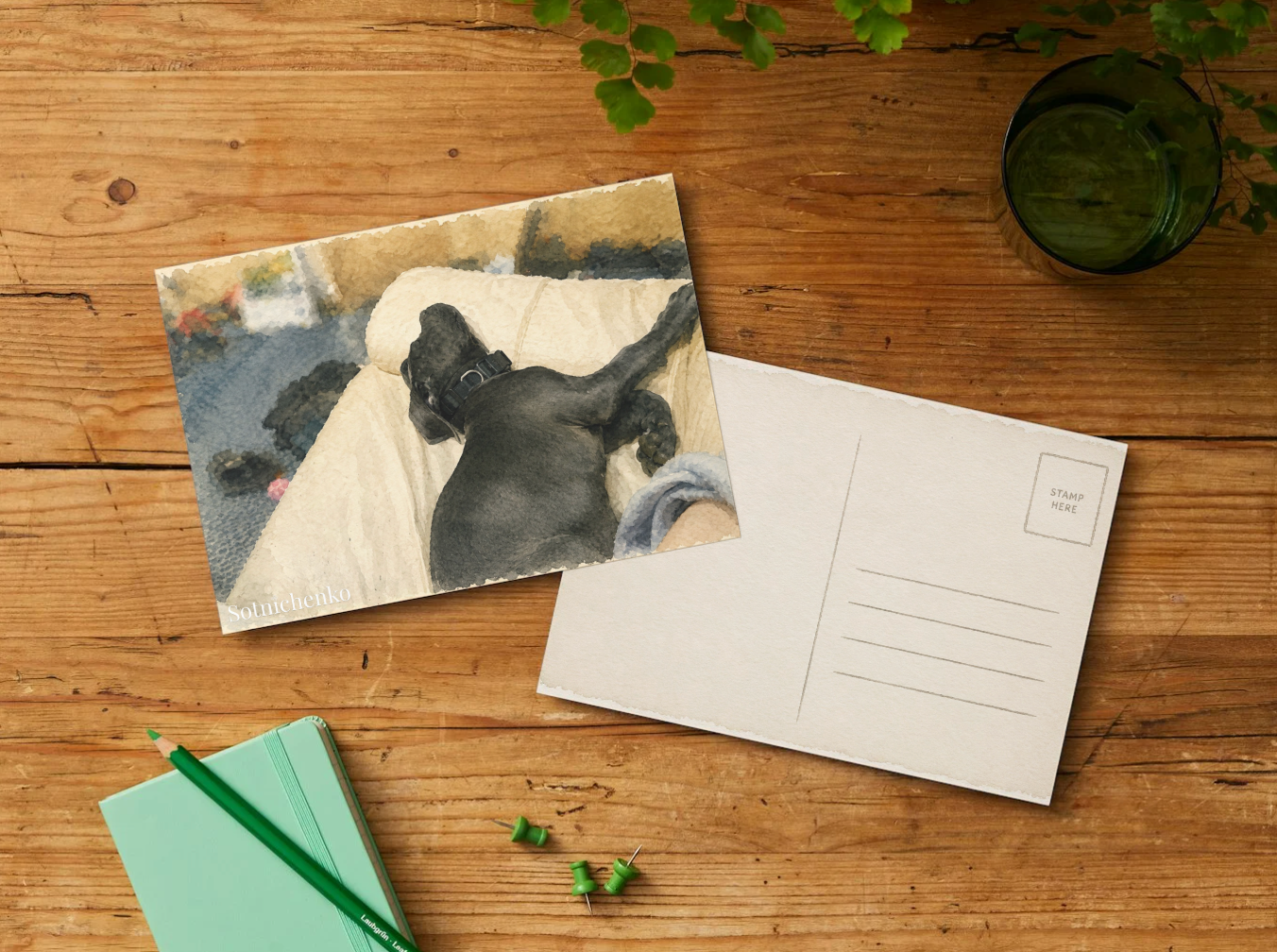 Pillow Kingdom — Cane Corso Printable Postcard