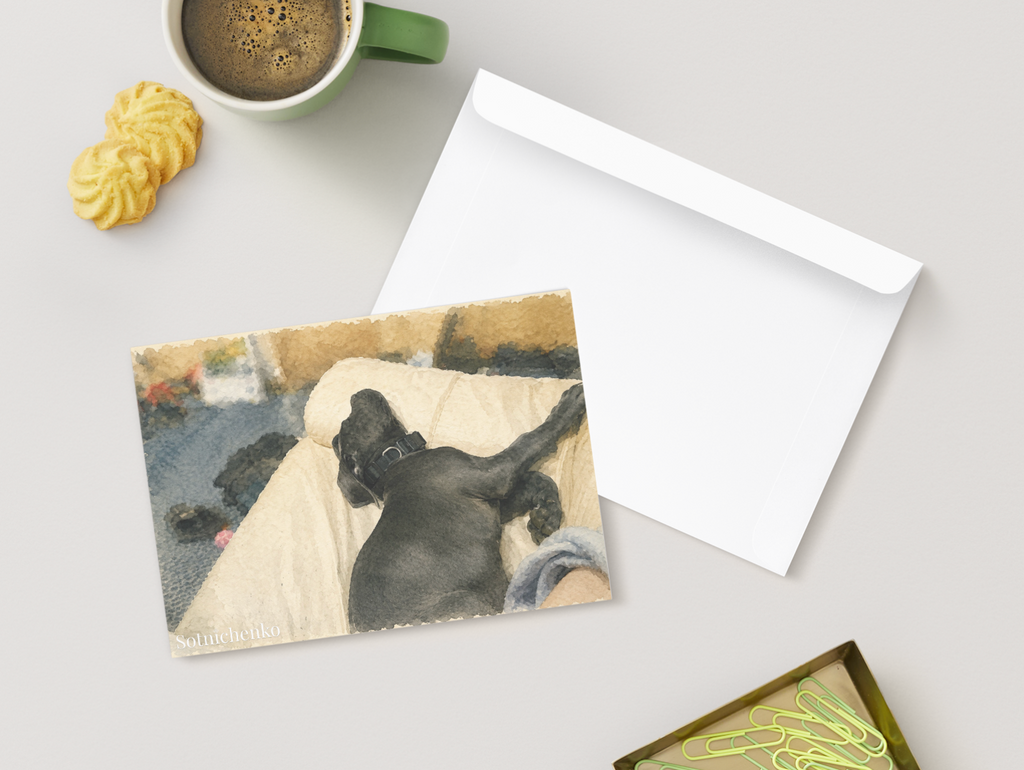 Pillow Kingdom — Cane Corso Printable Postcard