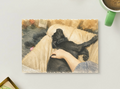 Safe With You — Dog Printable Postcard