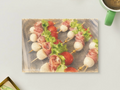 Picnic Bites — Vintage Food Printable Postcard