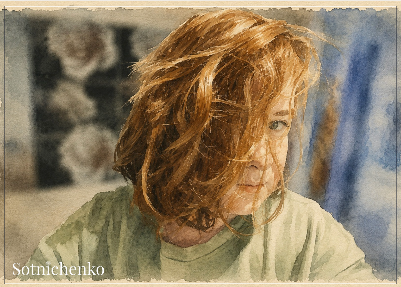 Wild Little Morning — Portrait Printable Postcard
