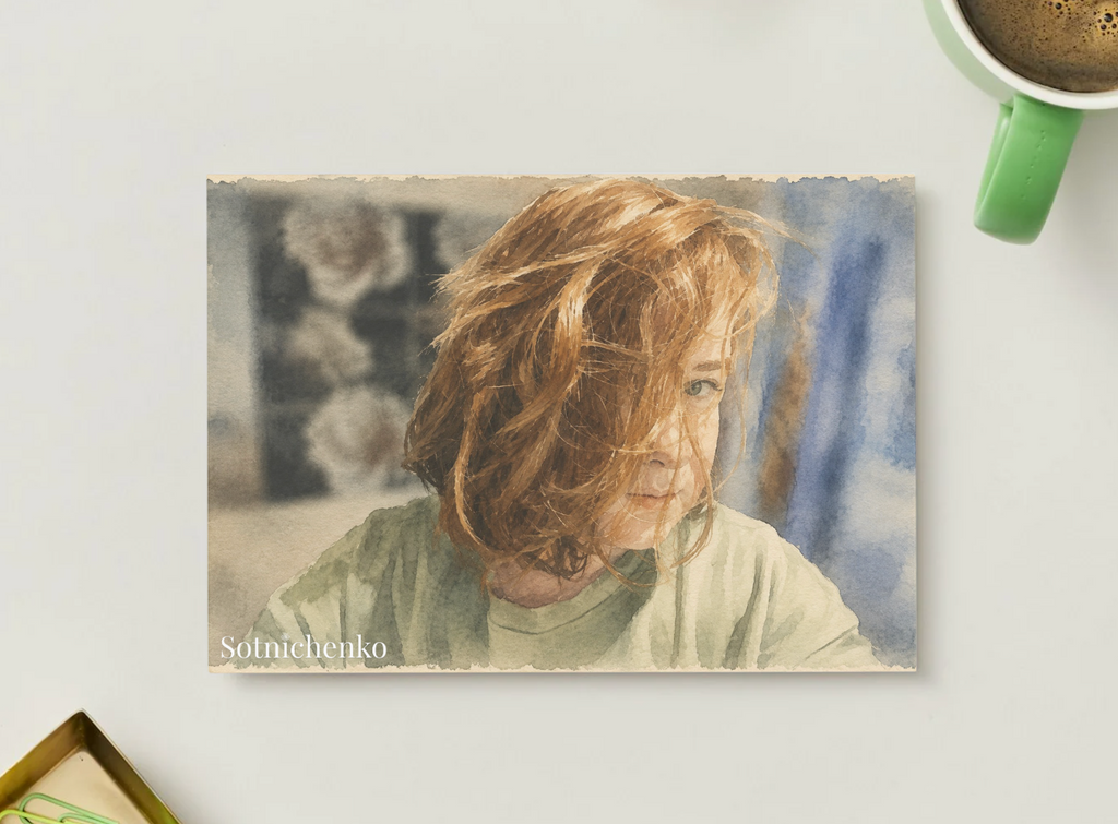 Wild Little Morning — Portrait Printable Postcard