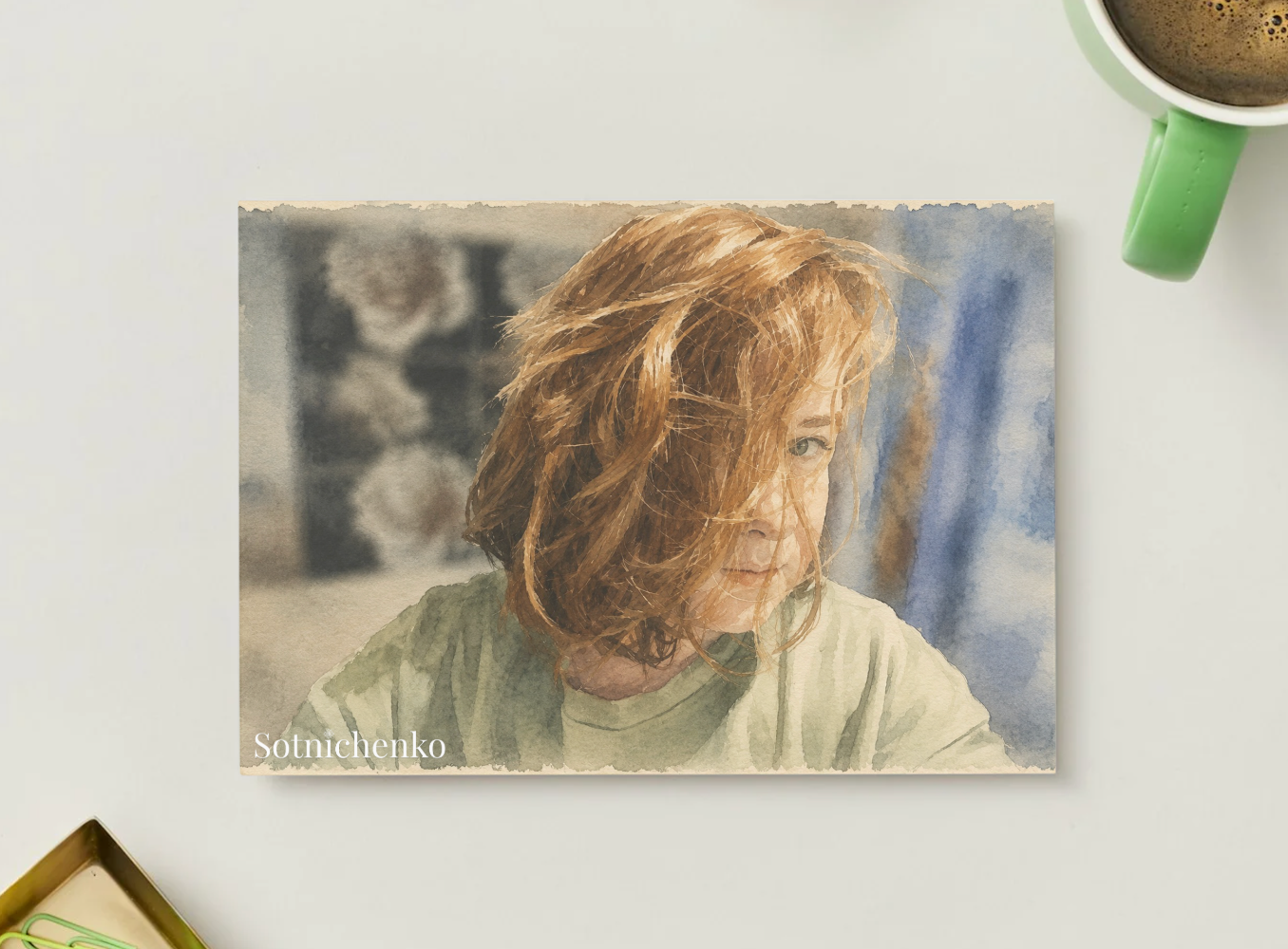 Wild Little Morning — Portrait Printable Postcard