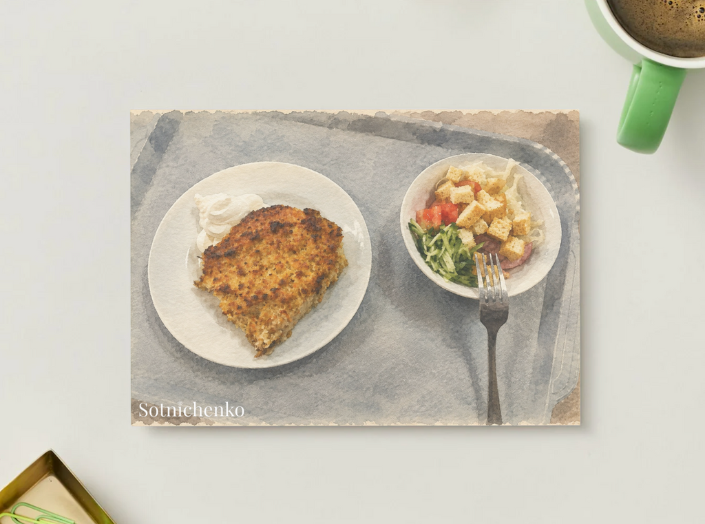 Everyday Plate — Vintage Food Postcard