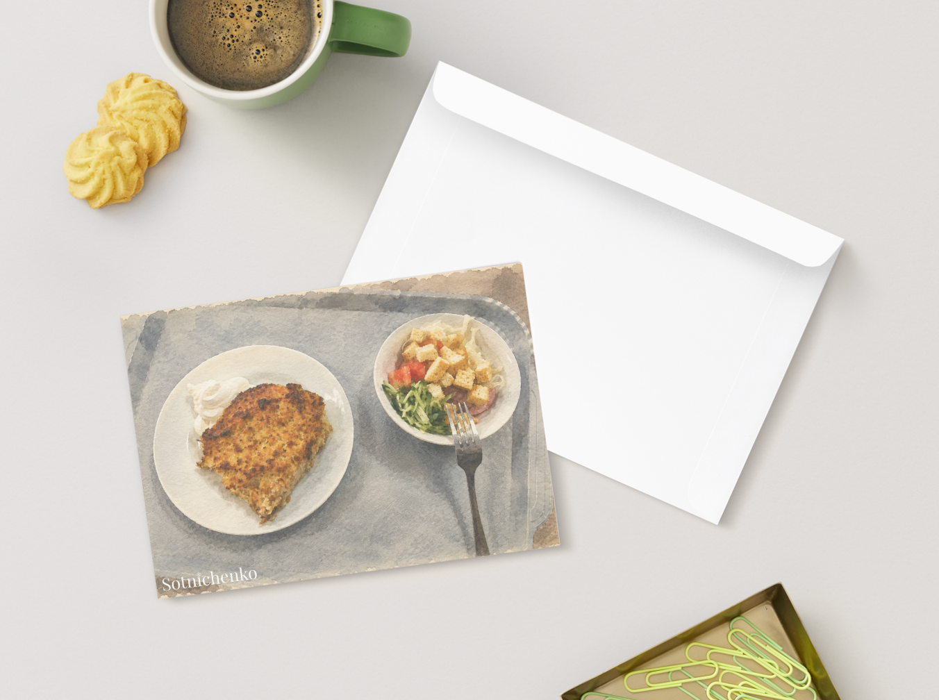 Everyday Plate — Vintage Food Postcard