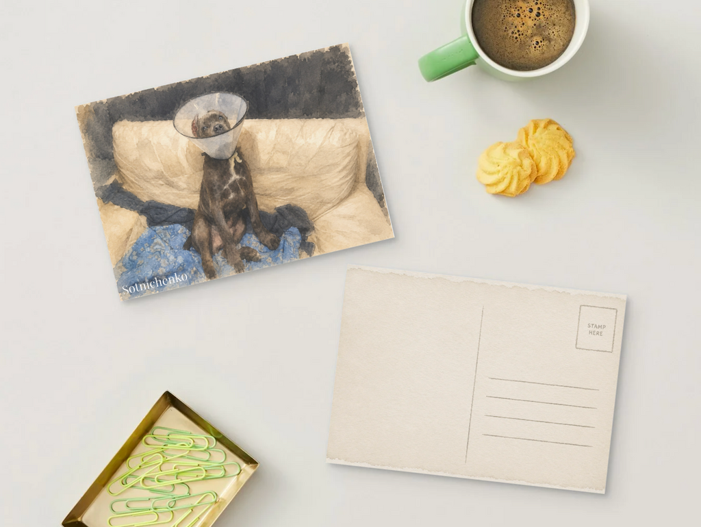 Cone of Courage — Cane Corso Printable Postcard