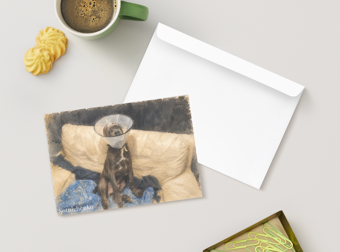 Cone of Courage — Cane Corso Printable Postcard